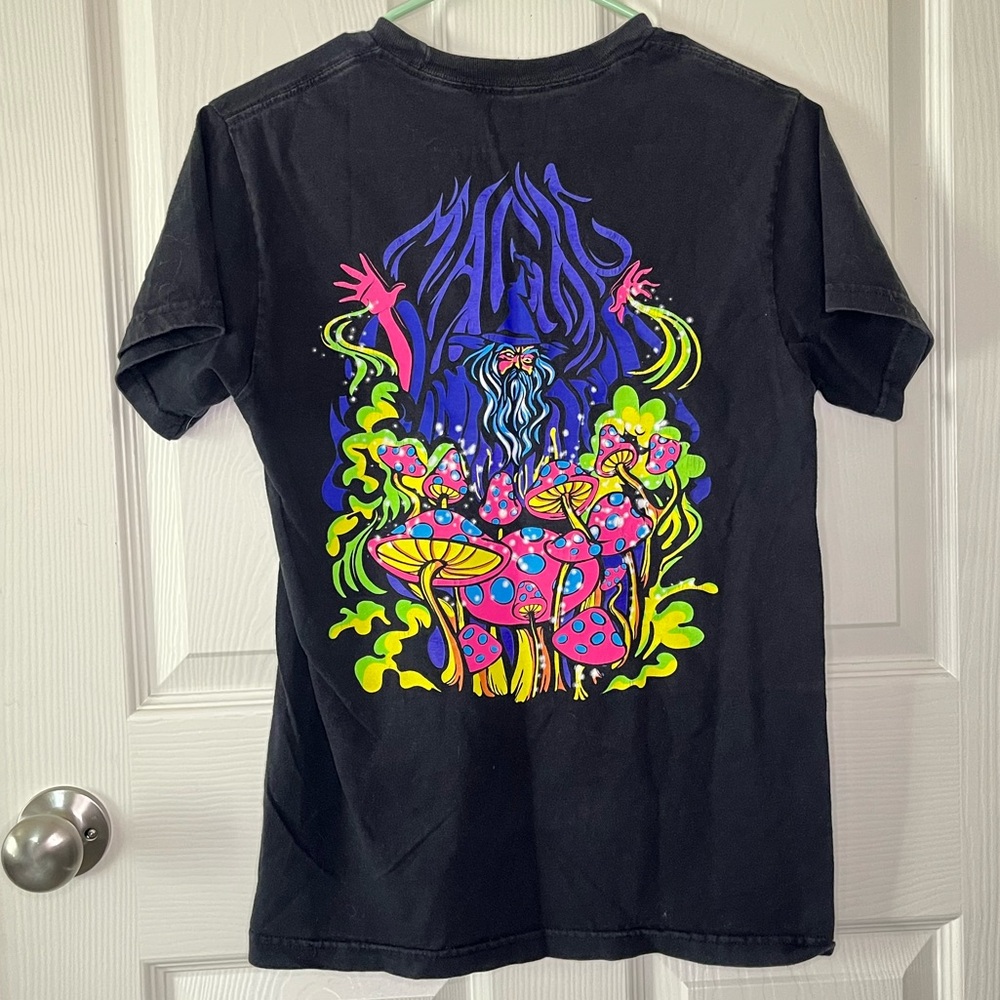 Graphic Tee with Colorful Magic Mushroom